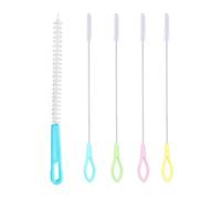 TRKETK 5 Piezas Cepillos de Limpieza de Paja Cepillo limpiabotellas Cepillos de Paja de Acero Inoxidable Cepillo para Botellas sin Arañazos para Botellas de Agua Tetera El Teclado de Ordenador