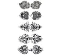 TRKETK 5 Piezas Clips de Chal de Suéter Vintage, Clip de Cárdigan de Metal Clip de Capa de Cárdigan de Remolino Retro Broche de Capa Antigua Clips de Broche de Camisa Celta Clips para Niña Mujer