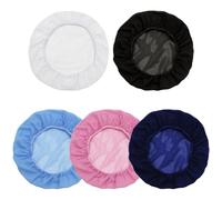 TRKETK 5 Piezas Redes Elásticas para Pelo de Cocina, Redecillas Ajustables Gorro de Malla Suave Redes Ajustables de Polialgodón Protector de Cabeza Envolvente para Hogar,BañO Y Trabajo
