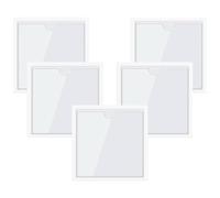 TRKETK 5 Piezas Soportes para Permisos de Coche, Parabrisas para Permisos de Estacionamiento Soporte para Tarjetas de Parabrisas Autoadhesivos para Permisos de Coche para Coche, Furgoneta (105x105 mm)
