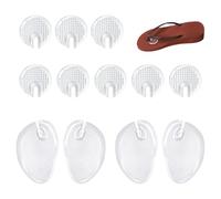 TRKETK 6 pares de protectores de silicona para sandalias de dedo del pie, almohadillas de gel suaves antidesgaste, almohadillas transparentes para chanclas, almohadilla frontal de sandalias adecuadas