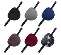 TRKETK 6 Piezas Ajustable Parche Ojo Médico Parche Ojo para Adultos y Niños Cómodos Parches para Ojos Elásticos Seda Parche para Corrección De Estrabismo Para El Cuidado Los Ojos Ambliopía