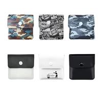 TRKETK 6 Piezas Ceniceros de Bolsillo, Bolsa de Cenicero Reutilizable Ignífuga EVA Cenicero Inodoro Bolsa Portátil para Cenizas de Cigarrillos para Fumadores Viajes al Aire Libre Hogar (6 Estilos)