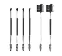 TRKETK 6 Piezas Cepillos para Cejas de Doble Punta Peine de Pestañas 2 en 1 Portabilidad Herramientas Profesionales para Maquillaje de Ojos para Modificar Cejas y Pestañas