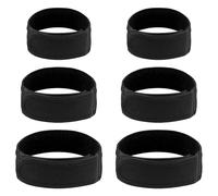 TRKETK 6 Piezas Cinturones Sin Hebilla, Cinturón Elástico Ajustable Tensor de Cintura Lateral Invisible Buckle-Free Elastic Belt para Pantalones Vaqueros, Trabajo, Casa, Caminar (Negro)