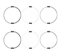 TRKETK 6 Piezas Crop Tuck Band Para Camisas, Cinturón de Corte Banda Elástica Ajustable Bandas Invisibles Del Top Corto para Meter Camisas Suéteres Yoga (Tres Colores)