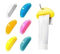TRKETK 6 Piezas Exprimidor Pasta De Dientes, Exprimidor Dispensador de Pasta de Dientes Colorido Exprimidor de Pasta de Dientes Práctico Exprimidor de Tubos para Pasta de Dientes, Crema de Manos