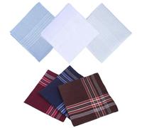 TRKETK 6 Piezas Pañuelos para Hombres Bolsillos, Pañuelos de Tela Regalo para Hombres Pañuelo de Bolsillo Cuadrado de Algodón Handkerchiefs Set de Negocios y Informal para Boda, Fiesta, Regalo