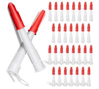 TRKETK 60 Piezas Puntas de Cartucho, Aplicador de Boquillas de Silicona Boquilla de Calafateo Herramientas de Sellador para el Hogar con Boquillas para el Baño de la Cocina de Baño Sellado