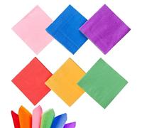 TRKETK 60 Piezas Servilletas de Papel Multicolores, Servilletas de Papel para Fiestas Servilletas Cuadradas Servilletas de Papel Arcoíris Servilletas de Almuerzo para Cumpleaños Bodas (25x25cm)