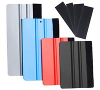 TRKETK Kit de 8 herramientas de envoltura de vinilo para coche, herramienta de alisado de papel pintado, rasquetas de fieltro, calcomanías de vinilo incluye escobilla de borde de fieltro, kit de