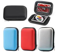 TRLREQ Caja impermeable TÜV certificada para 4 fundas de juego UNO y cartas coleccionables, 11 x 7,5 x 4 cm, viajes, pubs, terapia de demencia