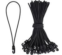 TRLREQ Cuerda elástica con ganchos, paquete de 25 expansores con ganchos, 25 cm, tensor de lona multifuncional