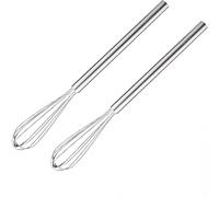 TRLREQ Juego de batidores pequeños de acero inoxidable de 5 pulgadas para cocina, batidores pequeños para cocinar, batir, mezclar, batir, agitar, 2 unidades