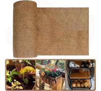 Trlyane Rollo de Revestimiento de Coco 100% Natural, 40cm x 200 cmForro de Fibra de Coco Estera Gruesa de Fibra de Coco Forro de Hoja de Coco para Jardinera Ventana Caja Canasta de Flores Alfombrilla