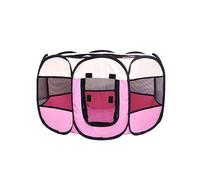 trmqnaf Casa de perro de verano, sala de parto transpirable para gatos, cama para gatos, tienda de campaña para mascotas, jaula interior para perros pequeños (rosa grande)