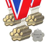 Trnayi 20/40 medallas de huellas para premios, medallas de oro, participación del equipo ganador a granel para premios de trofeo, torneos de regalo (20 unidades, rollo de honor)