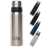 trnk Termo para exteriores Polar 2 - Termo de acero inoxidable 750 ml - Sin BPA - El termo mantiene caliente 24 horas - Tapa con 2 vasos - Apto para lavavajillas (plata tormenta)