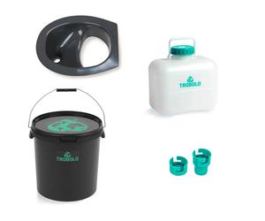 Trobolo do it yourself set 4 piezas para la construcción del inodoro de separación 22 litros gris