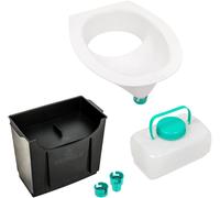 Trobolo juego de 4 piezas para construir tu propio inodoro desviador de orina 6,5 litros blanco