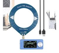 Trochate Amplificador de Radio, Receptor para Hogar, con Antena Pantalla IPS De 23cm Batería De 800mA Pantalla HD LSB Reproductor USB para Configuración DJ Camión Garaje Casa Lugar De Trabajo RV Bar
