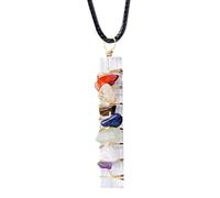 Trochate Colgantes De Para La Fabricación De Joyería - Piedra De Collar Colorida,Gemas Energéticas Naturales Envoltadas En Alambre Para Hombre, Meditación Y Espiritualidad