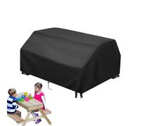 Trochate Fundas Para Bancos De Patio Exterior,Tela Impermeable para Cubierta de Banco de Mesa de Picnic de Patio - Protección Antiviento para Muebles de Jardín