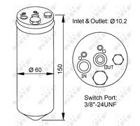 Trockner Klimaanlage NRF Para Nissan Micra II K11 Almera I Hatchback N15 WP11