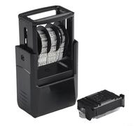 Trodat 4810 - Sello de fecha ajustable autoentintable con almohadilla abatible, área de impresión de 20 x 3,8 mm, tinta negra para uso en oficina, compatible con Trodat Mini Dater 4810 (calendario