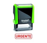 Trodat 4911 Printy Sello Fórmula Comercial con Texto Español URGENTE, entintaje automático, Tamaño de la Placa de Texto 37 x 14 mm, Rojo