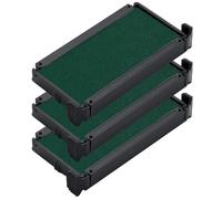 Trodat 6/4912 - Lote de recambios para tampón de tinta (3 unidades), color verde
