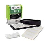 Trodat Juego de sello personalizable Deine Dinge, autoentintado 34x14 mm, lavable a máquina, negro