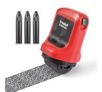 Trodat ID Protector+ - Rodillo de tinta - Sello de rodillo de protección contra robo de identidad con caja integrada y abrecartas (3 en 1) - Incluye 3 tintas de recambio