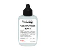 Trodat ML2OZ-BLK Recambio de tinta Maxlight Botella de 2oz Color Negro