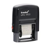 Trodat Printy 4822 - Sello de oficina (4 mm), negro
