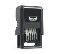 Trodat Printy 4846 - Sello numérico - 6 bandas - Tinta negra - Tamaño de impresión 27 x 4 mm
