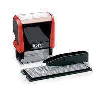 Trodat Printy 4911 Sello Autocomposición para Marcar Ropa - Texto de Hasta 3 líneas, Tinta Negra