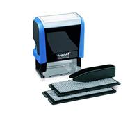 Trodat Printy 4913 - Sello de Entintaje Automático con Tinta Incorporada e Imprentilla para Componer un Texto de Hasta 5 Líneas - Tinta Negra