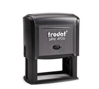 Trodat - Printy 4926 - Sello personalizado con texto personalizado, diseño en línea, color de la caja negro, sello de dirección, sello de empresa, con texto deseado, 75 x 38 mm, 10 líneas
