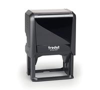 Trodat - Printy 4927 - Sello personalizado con texto personalizado, diseño en línea, color de la caja negro, sello de dirección, sello de empresa, con texto deseado - 60 x 40 mm - 10 líneas