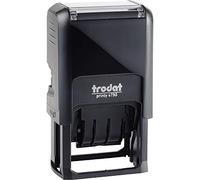 Trodat Printy Textplate Dater Stamps Paid in Blue Date in Red