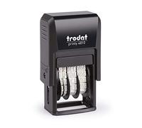 Trodat Sello de fecha Printy 4810, mes en letras, DUT, 3,8 mm, color de impresión negro