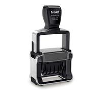 Trodat Sello de fecha profesional 5440/L, autoentintable, recibido - Pagado, azul y rojo, 49 x 28 mm