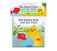 Trötsch Badebuch mit Tierfigur Die kleine Ente und der Fisch: Kinderbuch Badebuch Spielbuch Entdeckerbuch