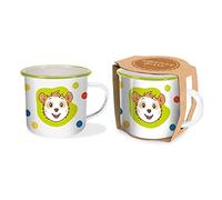 Trötsch Bobo Siebenschläfer Emailletasse Punkte: Kaffeetasse Teetasse Geschenkidee Geschenk Tasse Emaillebecher