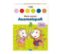 TRÖTSCH - Bobo Siebenschläfer Mein erster Ausmalblock Malblock mit Wasserfarben: Wasserfarben-Ausmalblock zum Abreißen mit Pinsel