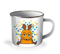 Trötsch Die Maus Emaille Becher Tasse Bunt: Kaffeetasse Teetasse Geschenkidee Geschenk Tasse Emaillebecher