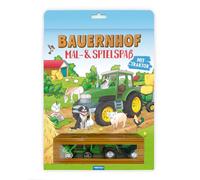 TRÖTSCH - Malbuch Bauernhof Mal- und Spielspaß |Malbuch mit Spielzeug-Traktor und Anhänger | Ab 3 Jahren: Malbuch Beschäftigungsbuch Ausmalbuch