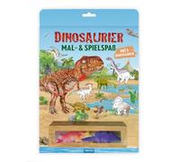 TRÖTSCH - Malbuch Dinosaurier Mal- und Spielspaß S2 Malbuch mit Spielzeug| Ab 3 Jahren: Malbuch Beschäftigungsbuch Ausmalbuch (Dinosaurierwelt: Alles rund um die Dinos)
