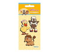 TRÖTSCH - Unser Sandmännchen 3er Set 3D-Magnete "Drei Freunde" : Magnete für Kühlschränke und Whiteboards (Unser Sandmännchen und seine Freunde)